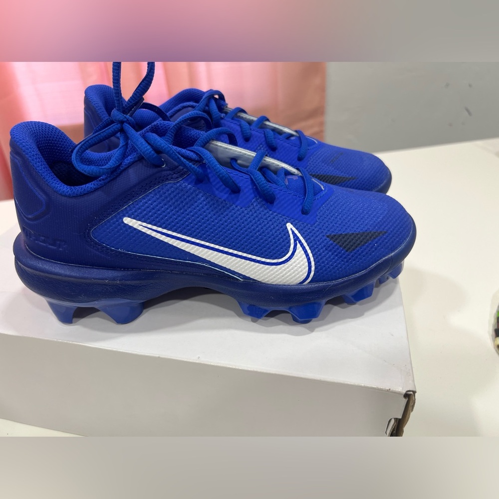 Nike boys Force Trout 8 Pro MCS Hyper Royal Blue Baseball Cleats Size 4.5 NEW